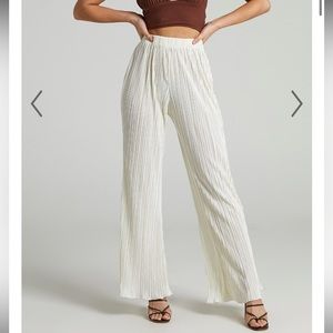 SHOWPO High Waisted Plisse Pants XS